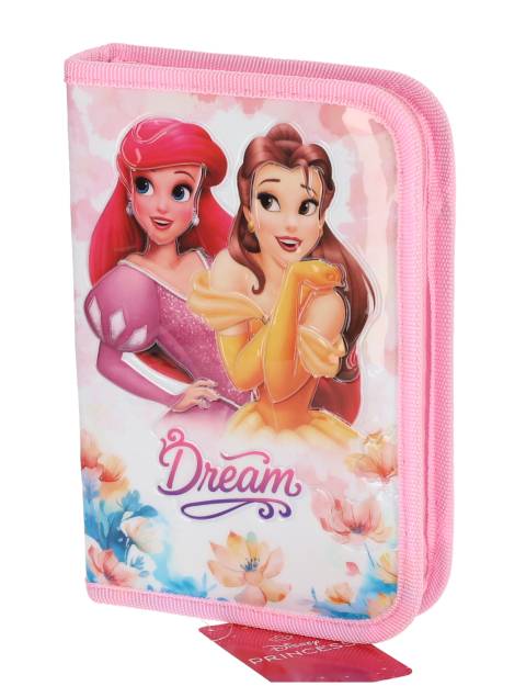 Penar 3D Princess Roz cu 1 Fermoar si 2 Extensii Neechipat pentru Scoala
